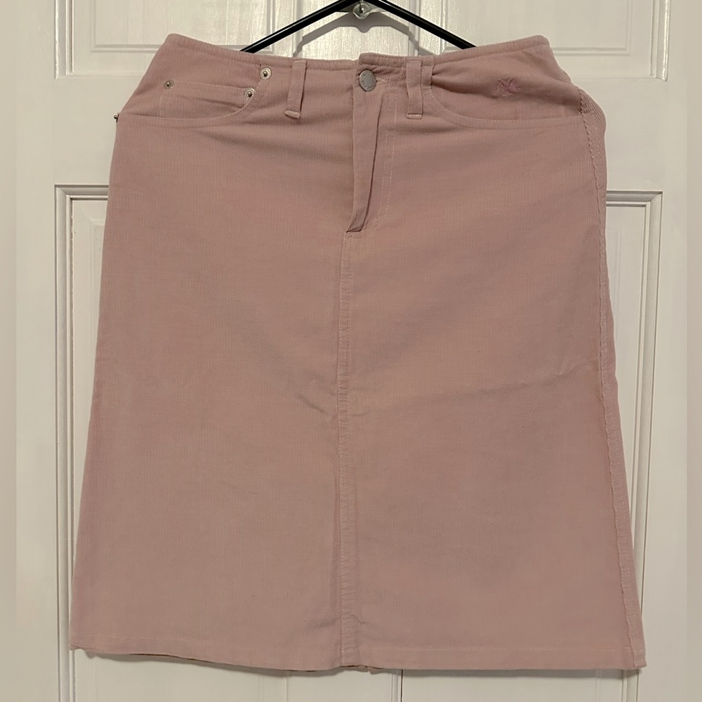 Burberry Pink Corduroy Women's Skirt